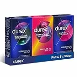 Durex Pack Placer Prolongado + Dame Placer + Mutual Climax, Pack Ahorro 36 Condones
