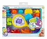 Playgro Pack de Actividades para el Baño – Set de 15 Piezas, Juguetes de Baño para Bebés, Regalo Ideal, Flotan y Salpican, A Partir de 6 Meses