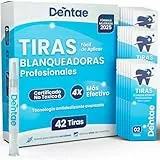 42 Tiras Blanqueadoras de Dientes + Lápiz Blanqueador | Blanqueador Dental Profesional Dental en Casa | Blanqueamiento Dental Rápido y sin Sensibilidad, Dientes Blancos en 14 días