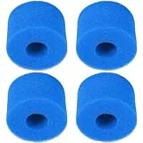 cyclingcolors 4X Esponja Filtro Ø10,8x7,3 cm 40PPI SPA Piscina Compatible con Intex Purespa S1 filtración Limpieza