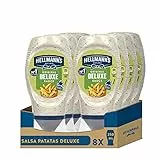 Hellmann's Salsa Patatas Deluxe Bocabajo - Pack de 8 x 250 ml (Total: 2000 ml)