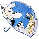 CERDÁ LIFE´S LITTLE MOMENTS Paraguas Infantil Sonic para Niños y Niñas – Paraguas Resistente, Ligero y Seguro con Diseño Oficial de Sonic the Hedgehog – Ideal para Colegio y Días de Lluvia