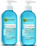 Garnier Pure Active Gel Limpiador de agua de 200 ml, lote de 2