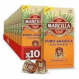 Marcilla Café Cápsulas Puro Arábica Colombia - 100 Cápsulas Compatibles Nespresso