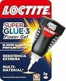 Loctite Super Glue-3 Power Gel, Flexible, pegamento extrafuerte con fórmula antigoteo para aplicaciones verticales, pegamento instantáneo con boquilla precisa, 1 x 3 g