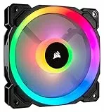 Corsair LL120 RGB Ventilador de PC (120 mm, Doble Halo RGB LED PWM) Paquete Soltero