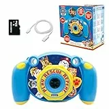 Lexibook, Paw Patrol, cámara Digital Infantil 4 en 1, función Foto y vídeo, Juegos, Tarjeta SD de 32 GB incluida, Azul, DJ080PA