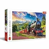 Trefl Viaje en Tren 1000 Piezas-Rompecabezas DIY, Entretenimiento Creativo, Puzle clásico para Adultos y niños a Partir de 14 años, Multicolor (10929)