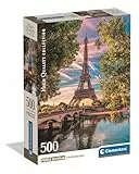 Clementoni - Puzzle Adulto 500 Piezas Collection Along The Seine Compact Box, 35598