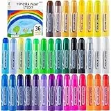 JOYIN 36 Temperas Para Niños Lavables, Pintura Tempera Lavables En Stick, Pinturas Para Niños 3 Años, Vistoso Tempera Paint Stick, Regalos Creativos De Pintura Para Niños