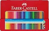 Faber-Castell 112435 - Estuche de Metal con 36 Lápices de Colores Grip - Multicolor