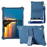 YHFZR Funda para SGIN Tablet 10,1 Pulgada, Silicón Ligera Carcasa Antideslizante con Soporte para los niños para SGIN Tablet 10,1 Pulgada, Azul