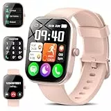 WeurGhy Reloj Inteligente Hombre Mujer, Llamadas y Mensajes Bluetooth, 1,91' HD Smartwatch con SpO2 Pulsómetro Monitor de Sueño