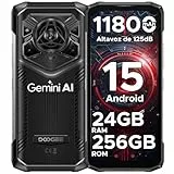 DOOGEE Blade20 Pro Telefono Movil Irrompible, Android 15 Movil Resistente 11800mAh, 24GB RAM+256GB ROM/2TB, 6.6' HD+ 90Hz, Altavoz de 125 dB, Gemini AI, Cámara 50MP+20MP+8MP, IP68IP69K/Face ID
