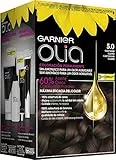 Garnier Olia - Coloración Permanente sin Amoniaco, con Aceites Florales de Origen Natural - Tono 5.0 Castaño Claro