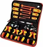 Mannesmann - M11214 - 14 piezas Juego de destornillador VDE + alicates