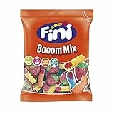 Fini Sour Booom Mix Gominolas Ácidas Dulces Surtidos de Caramelos de Goma Pica Golosinas y Chuches para Cumpleaños, Navidad, Halloween y Regalos - Bolsa 500 gr, 1 item