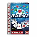 Goliath - SEQUENCE Travel - Juego de Estrategia Familiar y para Niños +7 Años - Alinea 4 Fichas - Formato Compacto Ideal para Viajes - Juego de Mesa Clásico - 2 a 12 Jugadores