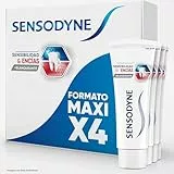 Sensodyne Sensibilidad y Encías Pasta de Dientes Blanqueante, Alivio Para Dientes Sensibles y Mejora de la Salud de las Encías, Pack 4x75 ml