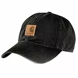Carhartt Canvas Cap, Gorra de béisbol, Unisex adulto, Negro, Talla única