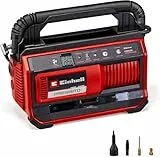 Einhell Compresor con batería PRESSITO 18/25 Power X-Change (18 V, máx. 11 bar, incl. set adaptador de 3 piezas, incl. tubo de alta presión de 71 cm y tubo de baja presión de 1,6 m, sin batería)