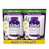 ZzzQuil Sueño Gummies de Melatonina para Dormir, con Valeriana, Camomila, Vitamina B6 y Lavanda, Ayuda a Dormir Rápidamente, Sabor Frutos del Bosque, Nueva Fórmula Vegana, 144 Gummies (2 x 72)