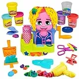 Play-Doh Hasbro Peluquería, Manualidades para Niñas y Niños a Partir de 3 Años, Set con Herramientas y 6 Botes de Plastilina de Colores, Regalo Creativo