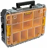 DEWALT DWST82968-1, Organizador con tapa transparente TSTAK V, IP54 , Volumen 7,8L, Para piezas pequeñas y accesorios, Tapa de policarbonato transparente