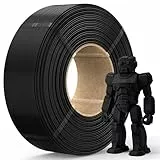 JAYO Filamento PLA Refill de 1,75 mm, mayor tenacidad PLA Filamento materiales de impresión 3D, precisión dimensional +/- 0,02 mm, Neatly Wound, 1,1 kg (+ 100 g adicional), negro