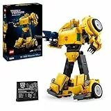 LEGO Icons Transformers Bumblebee Figura de Acción Articulada de Robot Coleccionable, Maqueta para Adultos, Kit de Construcción, Regalo para Hombres y Mujeres, Decoración del Hogar y Oficina 10338