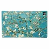 Grupo Erik Alfombrilla Raton Van Gogh - Alfombrilla de Escritorio de Piel Vegana : Protector Escritorio XL Impermeable y Antideslizante para Uso Profesional u Oficina (35x60 cm)