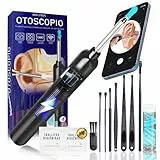 ONLYNDS® SÚPER Otoscopio Cámara PREMIUM Con 6 LED + 21 Puntas De Silicona + 10 Toallitas Limpieza | Endoscopio Limpiador De Oidos Cera WIFI | Limpiador Oidos Adultos | Compatible ANDROID e IOS
