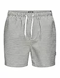 ONLY & SONS Onsted Stripe Seersucker Swim Noos Bañador Corto, Kambaba, XL Hombres
