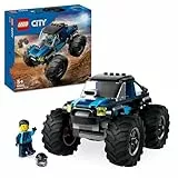 LEGO City Monster Truck Azul de Juguete, Camión Todoterreno y Minifigura de Conductor, Set de Juego Infantil Imaginativo, Divertido Regalo para Niños y Niñas de 5 Años o Más 60402