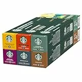 STARBUCKS Paquete Variado de Nespresso, Cápsulas de Café de Diferentes Intensidades 6 x 10 (60 Cápsulas) - Exclusivo de Amazon