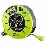 Masterplug CMF08164SL-PX - Enrollacable color Verde