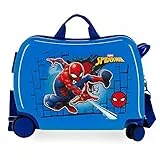 Marvel Spiderman, Maleta Infantil, Trolley Niños, Azul, 38 x 50 x 20 cm