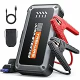 TREKURE 4500A Arrancador de Baterias de Coche (hasta 9,0 L de Gas o 8,5 L de Diésel), Arrancador de Coches Portatil Protección Inteligente, Linterna LED de 300 LM con 4 Modos