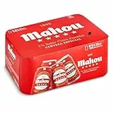 Mahou 5 Estrellas, Pack de 12 Latas x 33 cl, Cerveza Especial Dorada Lager Con Sabor 5 Estrellas, 5.5% Volumen de Alcohol