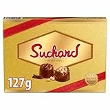 Bombones Suchard, Caja de 14 Bombones de Chocolate con Leche y Arroz Inflado, Sabor Auténtico Turrón, El Sabor de la Navidad - 127 g