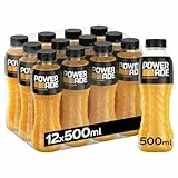 Powerade Golden Mango, Bebida Isotonica Refrescante - Pack de 12 Botellas de 500ml