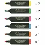 Marcadores Fluorescentes FABER-CASTELL Textliner 48, Pack x10 Surtidos