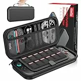 HEYSTOP Funda para Nintendo Switch 2 Accesorios, Último Modelo 2025, Estuche de Transporte Rígido Protector y Portátil, Estuche de Viaje para Nintendo Switch 2 con Interior Suave y Bolsillo de Malla