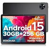 DOOGEE U11 Pro Android 15 Tablet 11 Pulgadas, 30GB RAM+256GB ROM/2TB TF, Tablet Gaming Octa-Core, HD IPS 90Hz, 8580mAh Batería, WiFi 5/ Widevine L1/ Netflix 1080P/ 13MP+5MP/Face ID/GMS/3.5mm Jack 2025