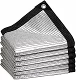 BXAEYIPOR Malla Sombreo,Aluminio Malla Sombra Exterior,80% UV Toldos Exterior Terraza,Fácil de Colgar Red de Sombreado para Balcón,Jardín,Camping