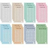 Agenda Ahorro Dinero Español A6 (8 Tipos, 24Pcs) - Retos Para Ahorrar Dinero - Accesorios del Budget Planner - Organizador de Dinero Pequeño Reto | 2€ | 5€ | 10€ | 20€ | 50€ | 52 Semanas | 100 días
