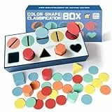 Goujfol Juguetes para Clasificar Colores y Formas, Madera Juguetes para Apilar y Encajar, Montessori Juguetes Niños, Sensoriales Juego Bebe Regalo Niño 3 4 5 Año