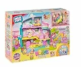 MOJI POPS House Party – Incluye 2 MojiPops exclusivos, 4 Expresiones exclusivas, sorpresas Dentro de la piñata y Gran Variedad de Accesorios
