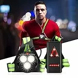 DAWINSIE Luz para Correr Running con Recargables USB Impermeable, Luz Led Frontal Correr, Lámpara 3 Modos, con Cinta reflectante, Liviano, Cómodo e Ideal para Trotar, Competir (Green)