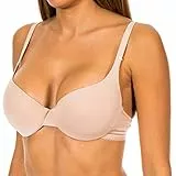 Dim Sujetador Push up Con Aros y Relleno Invisifit x1, Beige, 90B